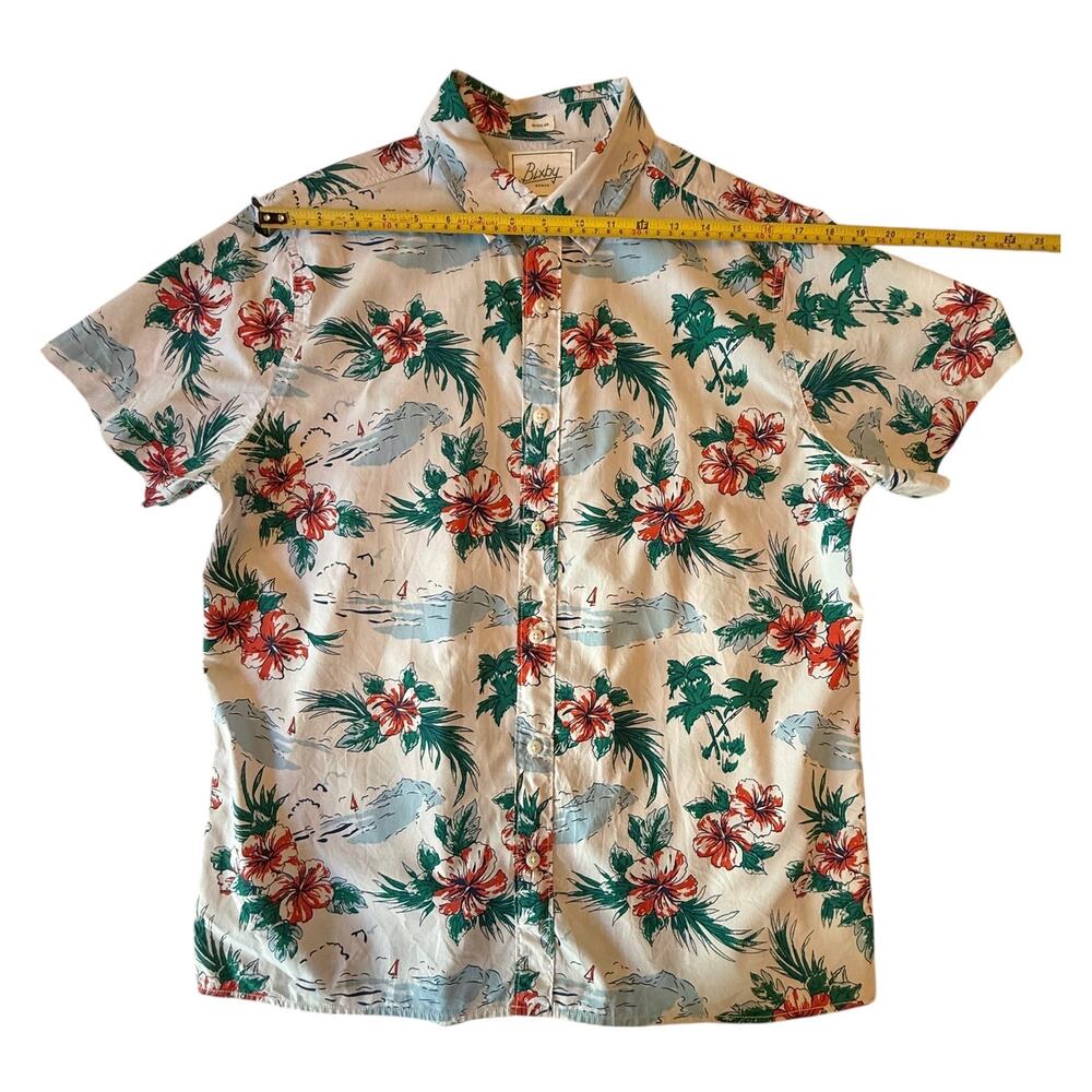 Bixby Nomad Men’s Casual Short Sleeve Shirt Tropical Design Size Med Reg Short - Picture 8 of 16